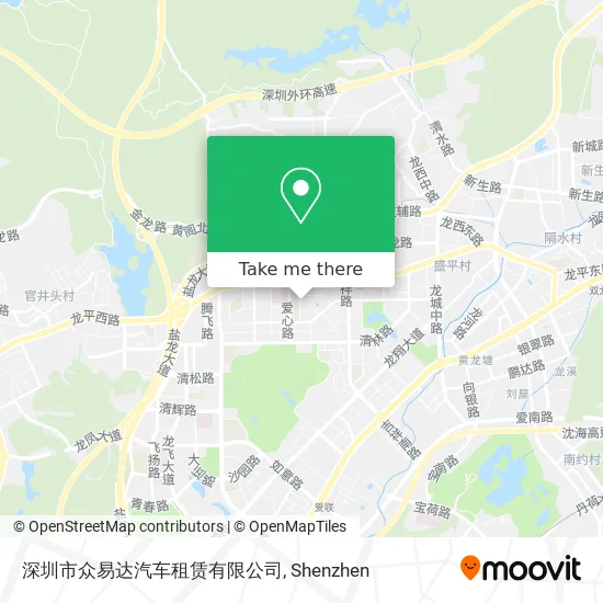 深圳市众易达汽车租赁有限公司 map