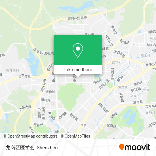 龙岗区医学会 map