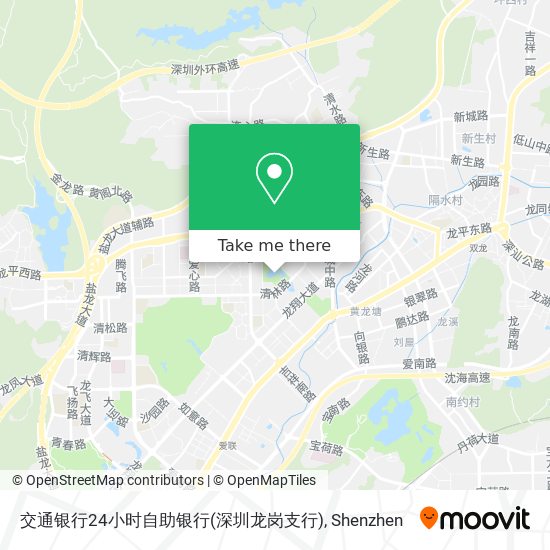 交通银行24小时自助银行(深圳龙岗支行) map