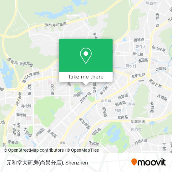 元和堂大药房(尚景分店) map