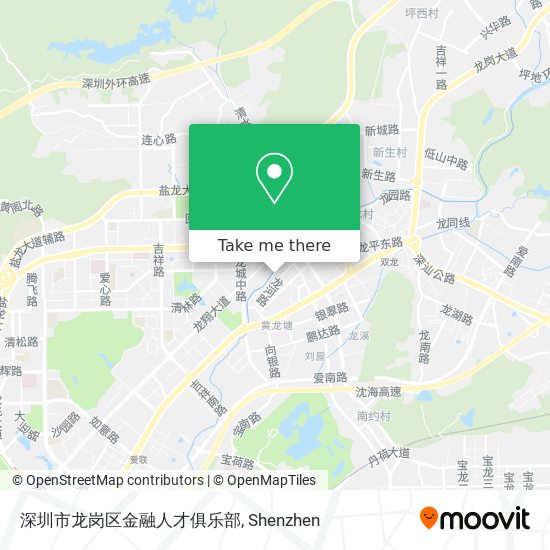 深圳市龙岗区金融人才俱乐部 map