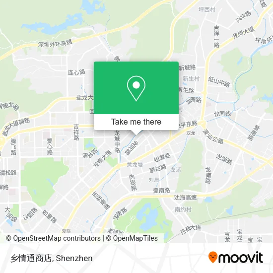 乡情通商店 map
