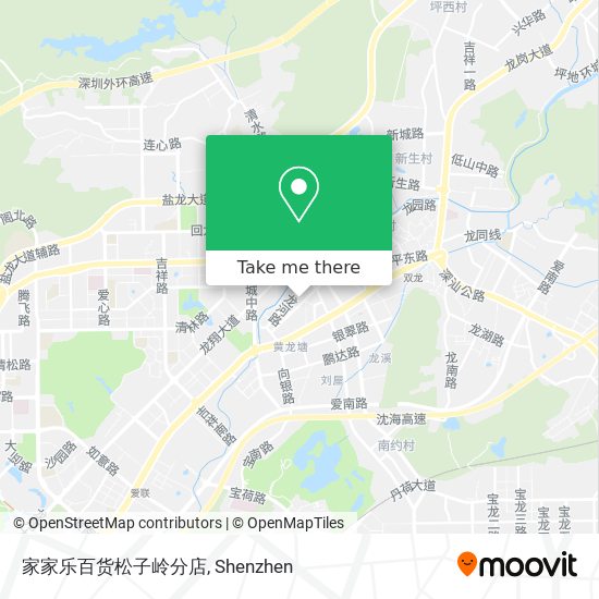 家家乐百货松子岭分店 map