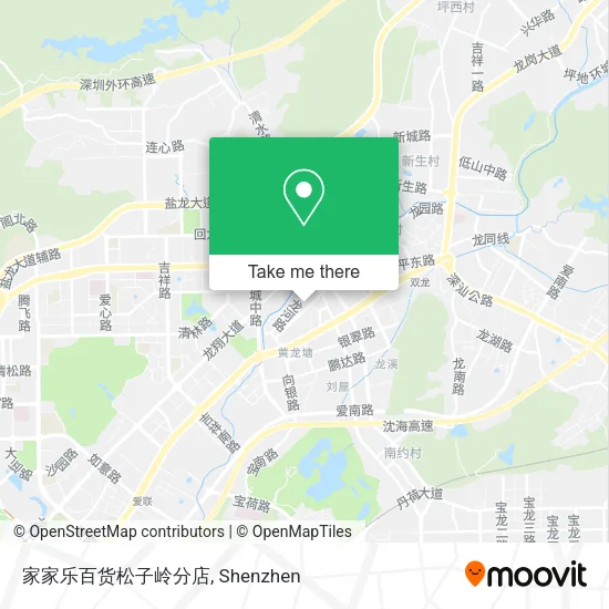 家家乐百货松子岭分店 map