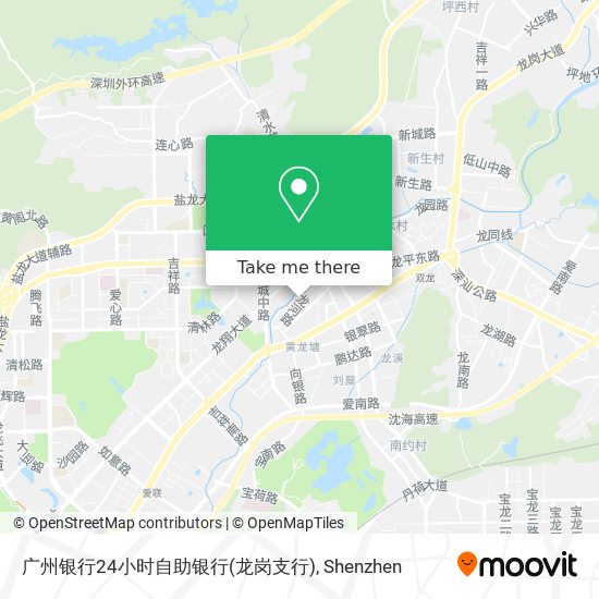 广州银行24小时自助银行(龙岗支行) map