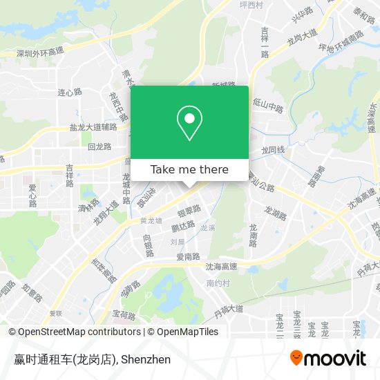 赢时通租车(龙岗店) map