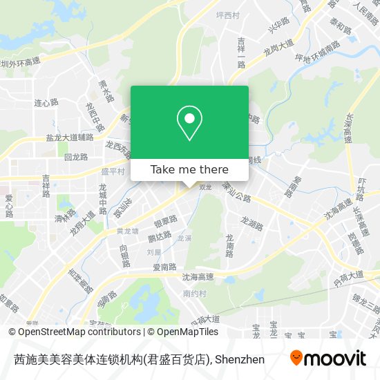 茜施美美容美体连锁机构(君盛百货店) map