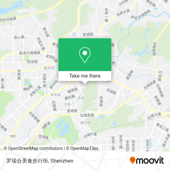 罗瑞合美食步行街 map