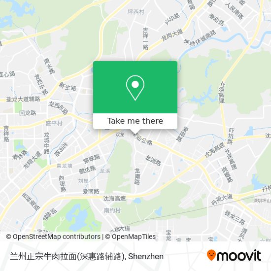 兰州正宗牛肉拉面(深惠路辅路) map