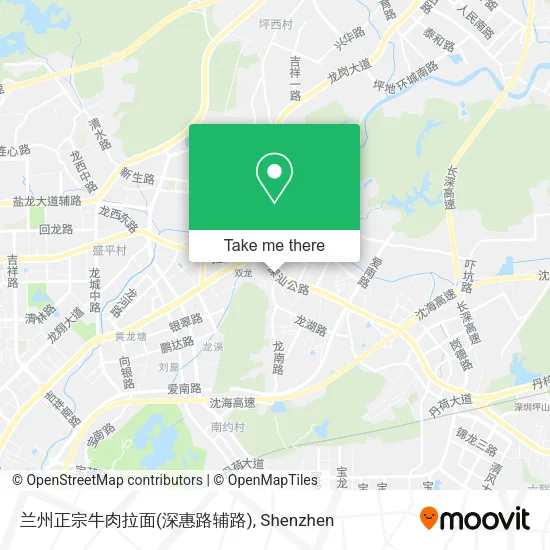 兰州正宗牛肉拉面(深惠路辅路) map