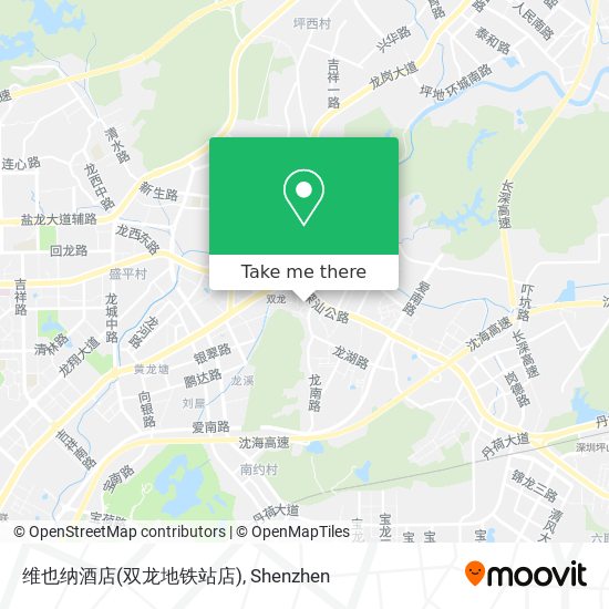 维也纳酒店(双龙地铁站店) map