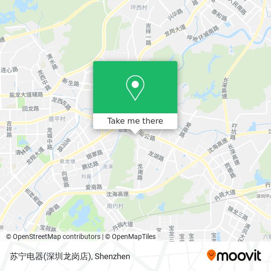 苏宁电器(深圳龙岗店) map
