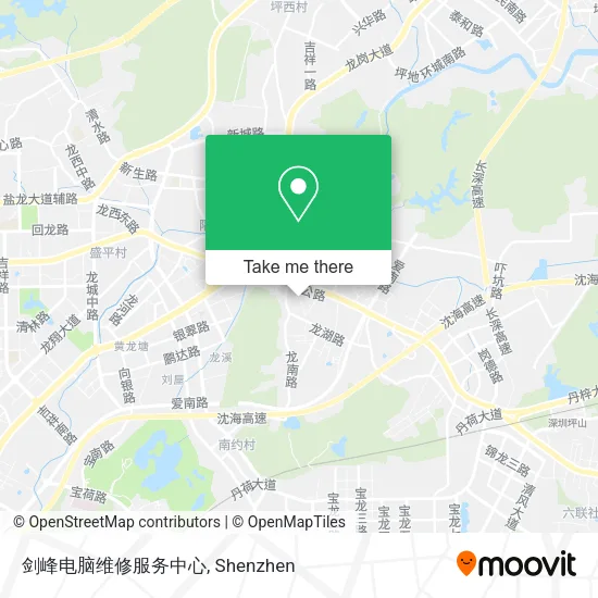 剑峰电脑维修服务中心 map
