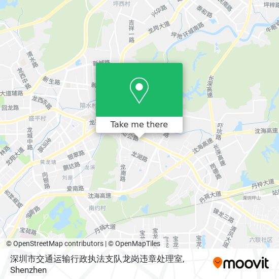深圳市交通运输行政执法支队龙岗违章处理室 map
