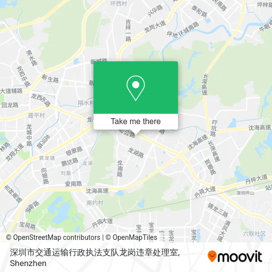 深圳市交通运输行政执法支队龙岗违章处理室 map