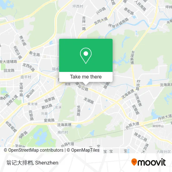 翁记大排档 map
