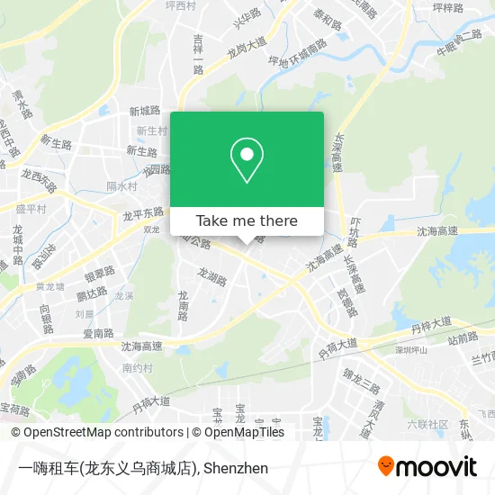 一嗨租车(龙东义乌商城店) map