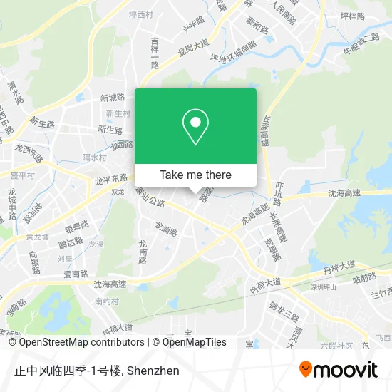 正中风临四季-1号楼 map