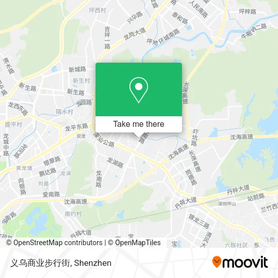 义乌商业步行街 map