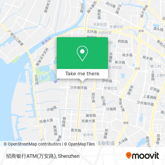 招商银行ATM(万安路) map