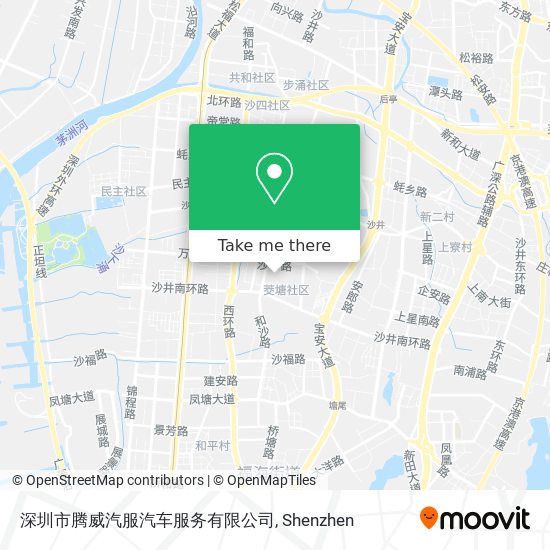 深圳市腾威汽服汽车服务有限公司 map