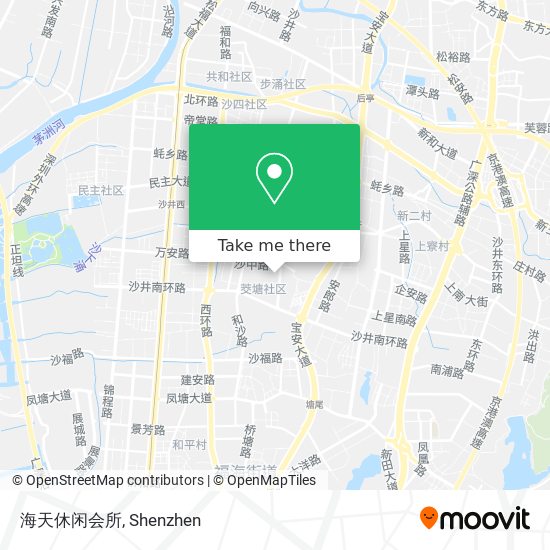 海天休闲会所 map