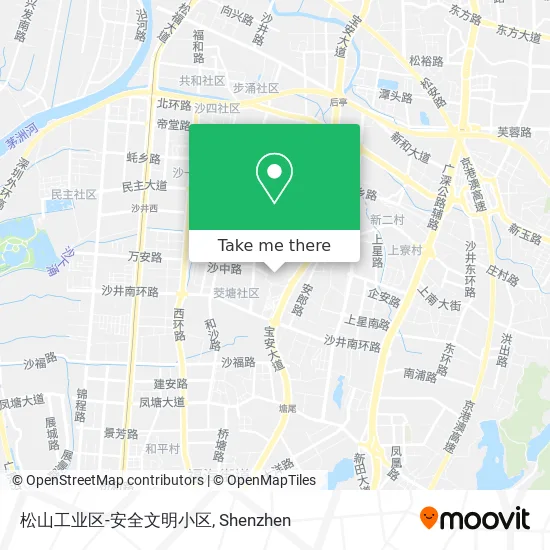松山工业区-安全文明小区 map