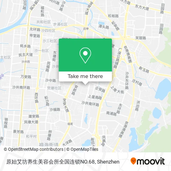 原始艾坊养生美容会所全国连锁NO.68 map
