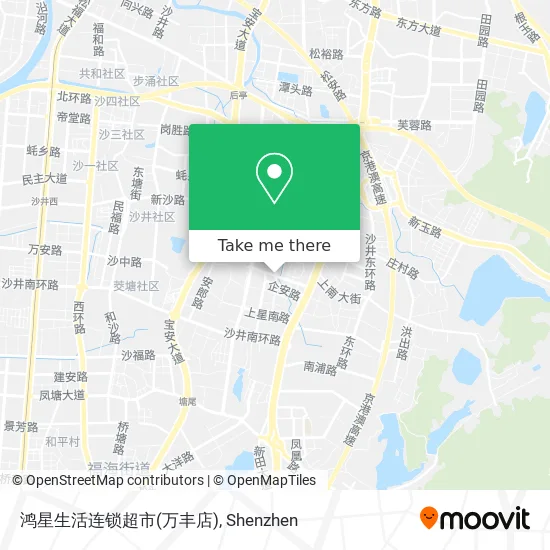 鸿星生活连锁超市(万丰店) map