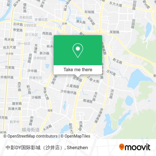中影DY国际影城（沙井店） map