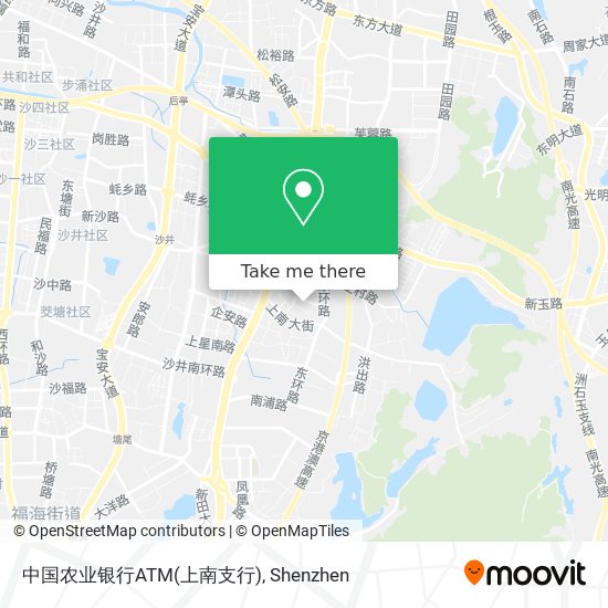 中国农业银行ATM(上南支行) map