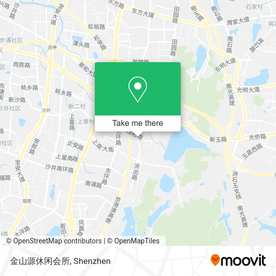 金山源休闲会所 map