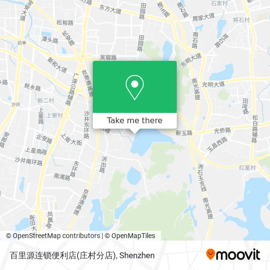 百里源连锁便利店(庄村分店) map