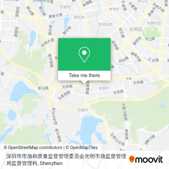 深圳市市场和质量监督管理委员会光明市场监督管理局监督管理科 map
