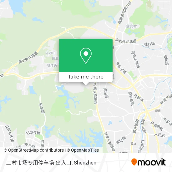 二村市场专用停车场-出入口 map