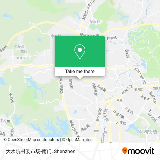 大水坑村委市场-南门 map