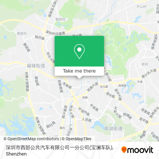 深圳市西部公共汽车有限公司一分公司(宝澜车队) map