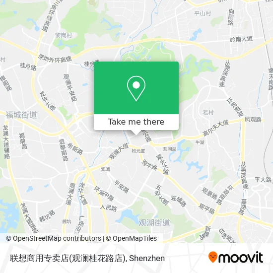 联想商用专卖店(观澜桂花路店) map