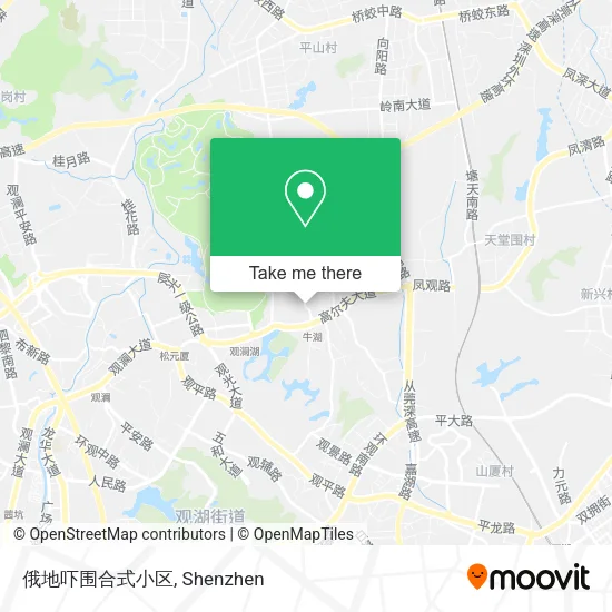 俄地吓围合式小区 map