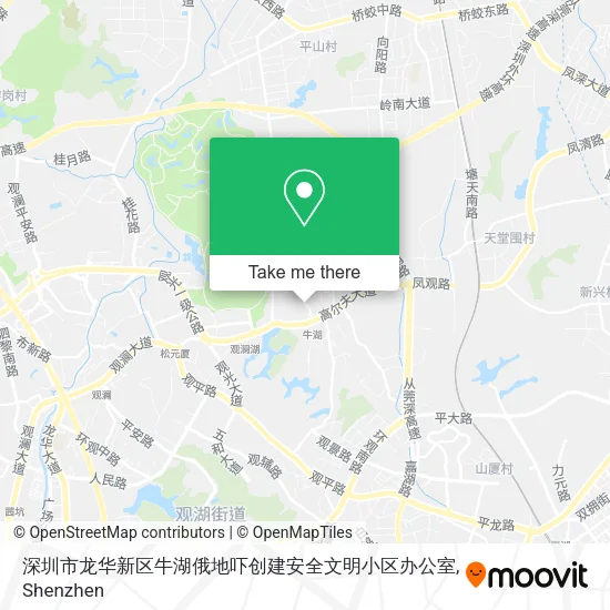 深圳市龙华新区牛湖俄地吓创建安全文明小区办公室 map