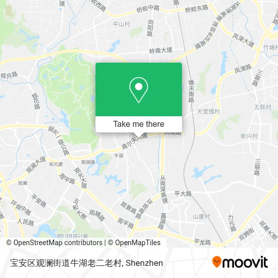 宝安区观澜街道牛湖老二老村 map