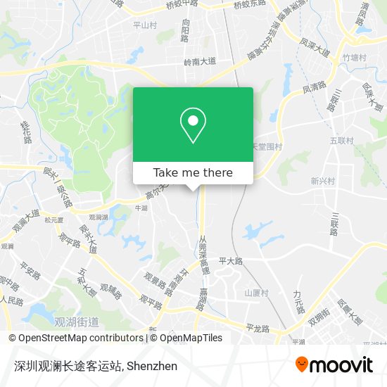 深圳观澜长途客运站 map