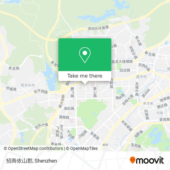 招商依山郡 map