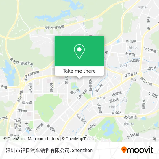 深圳市福日汽车销售有限公司 map
