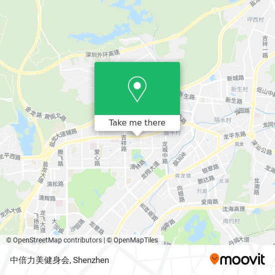 中倍力美健身会 map