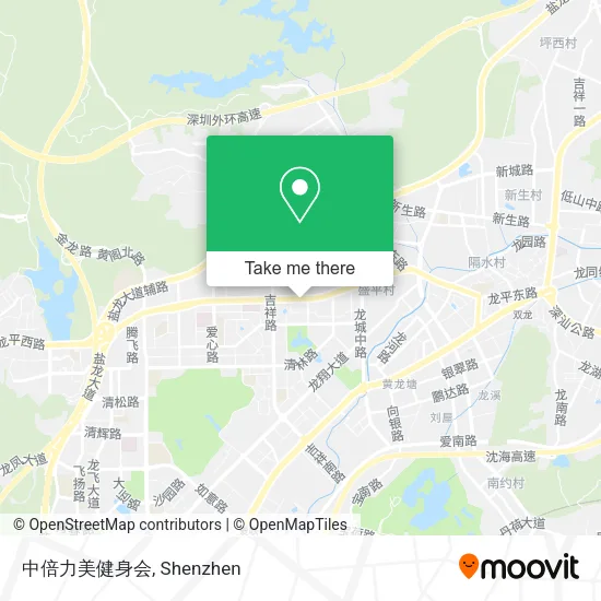 中倍力美健身会 map