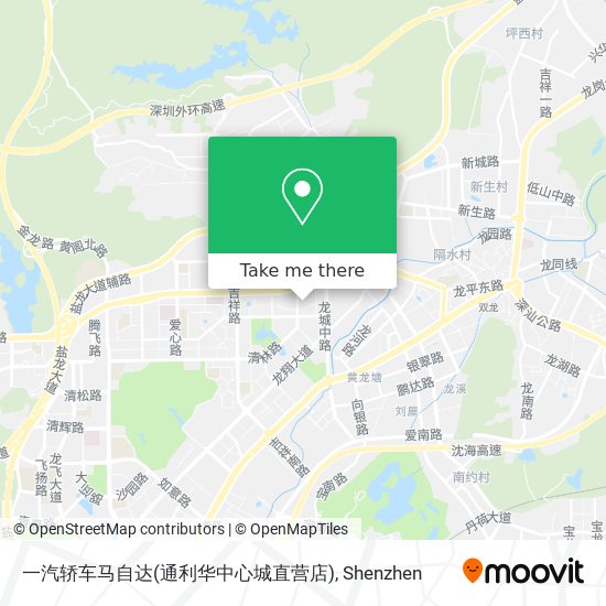 一汽轿车马自达(通利华中心城直营店) map