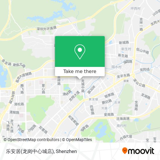 乐安居(龙岗中心城店) map