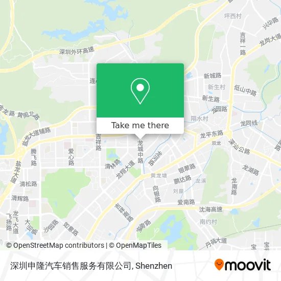 深圳申隆汽车销售服务有限公司 map