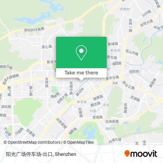 阳光广场停车场-出口 map